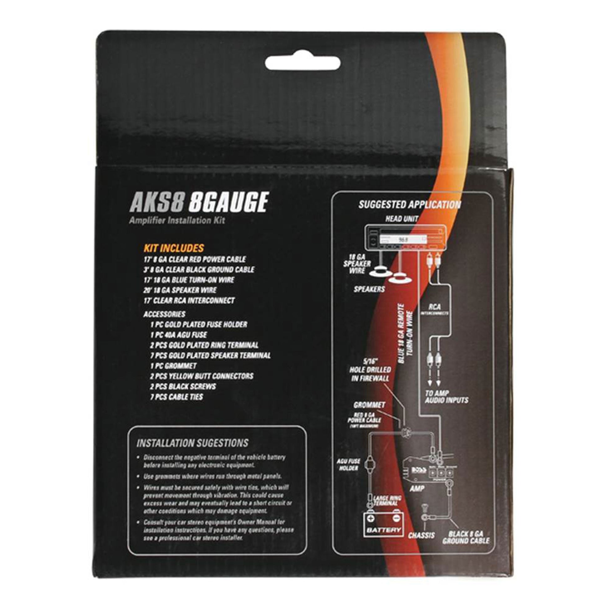 Crunch PX-1000 Car Stereo Amp with 2 3-Way Speakers and Soundstorm Wiring Kit - Find Fresh Goods