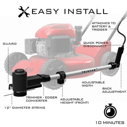 Trimyxs String Trimmer & Edger Lawn Mower Attachment