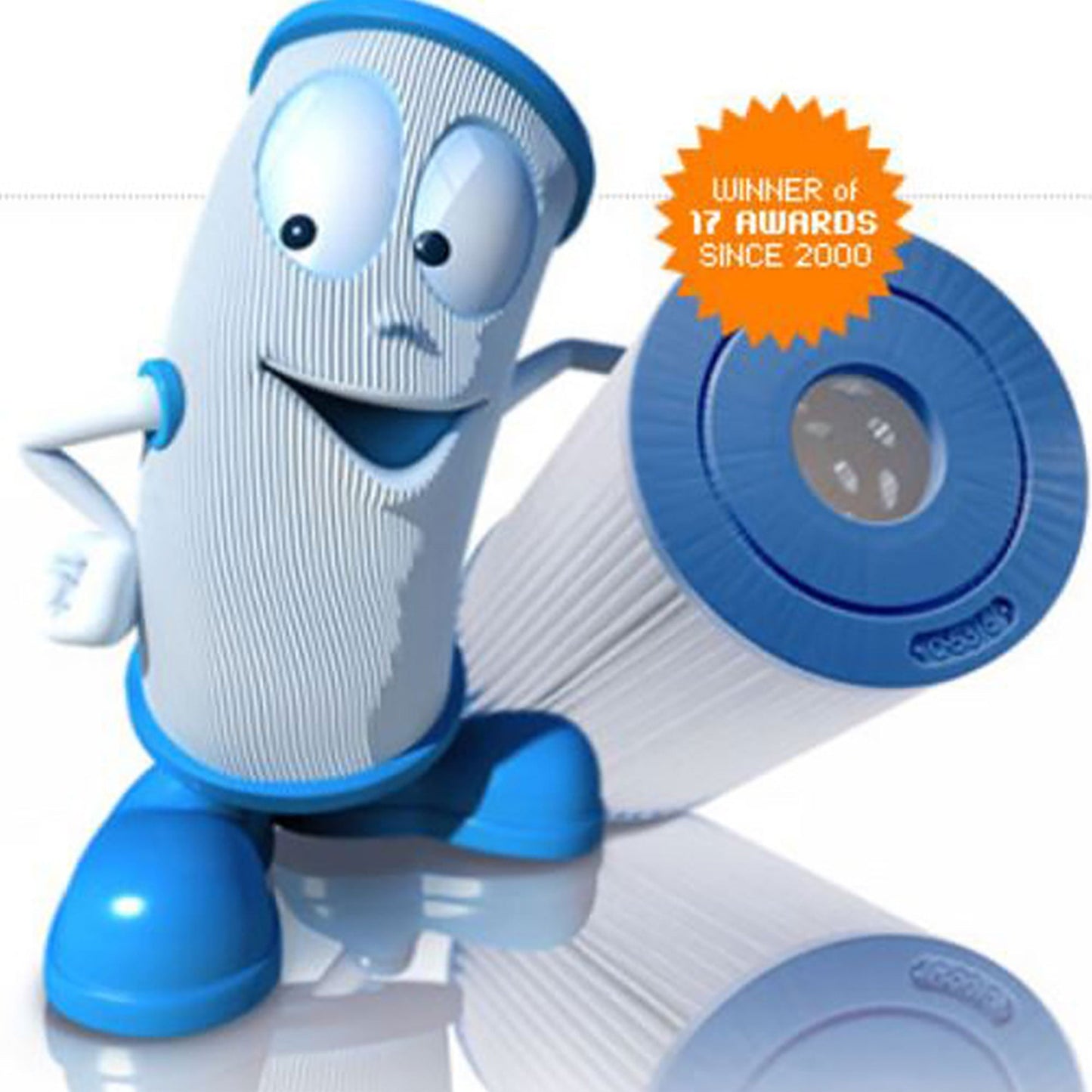 Unicel UHD-SR70 72 Square Foot 4 Oz Media Pool Filter Cartridge, 195 Pleats