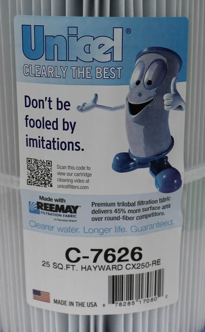 Unicel C-7626 Replacement 25 Sq Ft Pool Hot Tub Spa Filter Cartridge, 111 Pleats