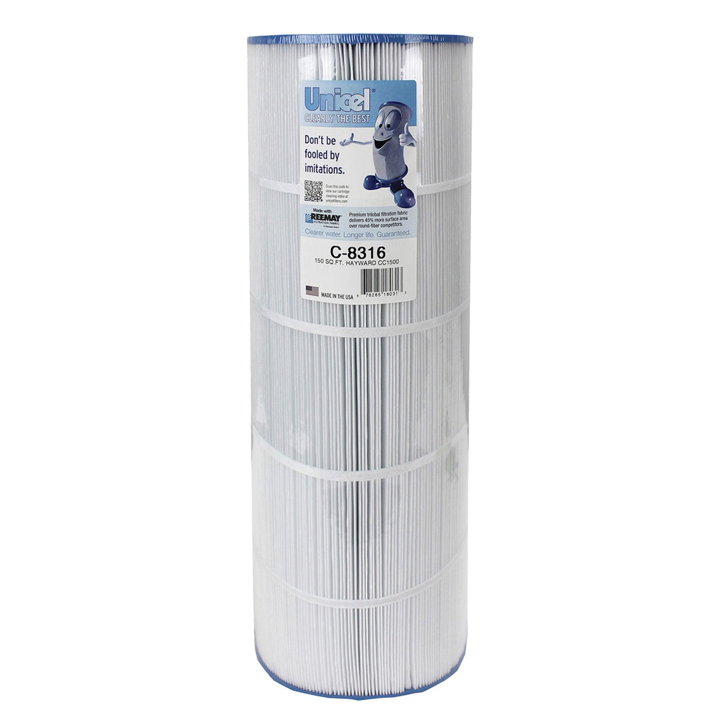 Unicel C-8316 Replacement 150 Sq Ft Swimming Pool Filter Cartridge, 215 Pleats