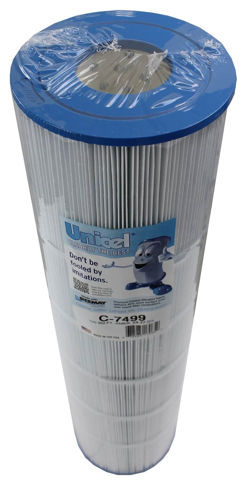 Unicel C-7499 Replacement 100 Sq Ft Swimming Pool Filter Cartridge, 142 Pleats