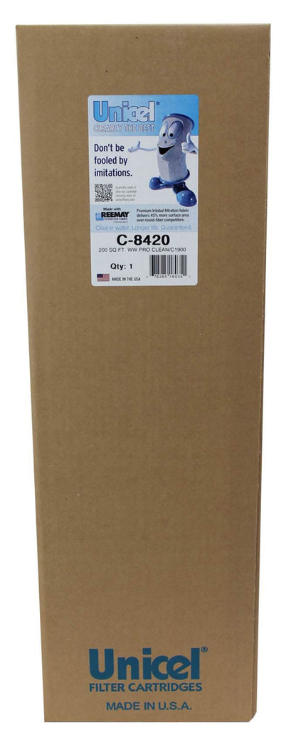 Unicel C-8420 Replacement 200 Sq Ft Swimming Pool Filter Cartridge, 236 Pleats
