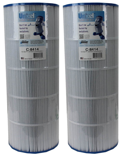 Unicel C-8414 Swimming Pool Replacement Cartridge Filters 150 Sq Ft (2 Pack)