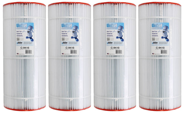 Unicel C-9410 Replacement 100 Sq Ft Pool Filter Cartridge, 155 Pleats, 4 Pack