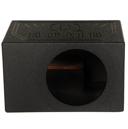 QPower QBOMB10VL Single 10" Vented Ported Car Subwoofer Sub Box Enclosure QBOMB - Find Fresh Goods