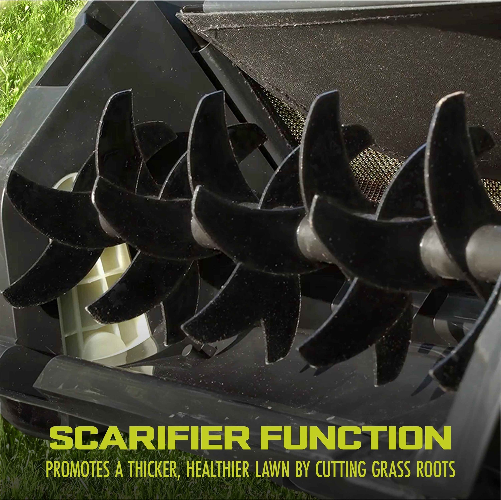 Sun Joe 15" Electric Lawn Dethatcher + Scarifier, 13-Amp, Adjustable Height