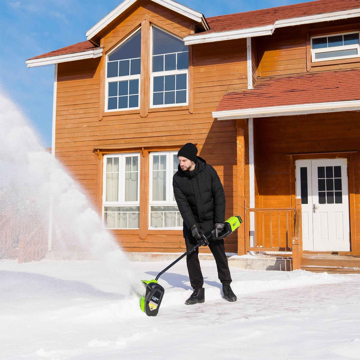 Greenworks 80V 12" Cordless Brushless Snow Shovel with 2.0 Ah Battery 2600602