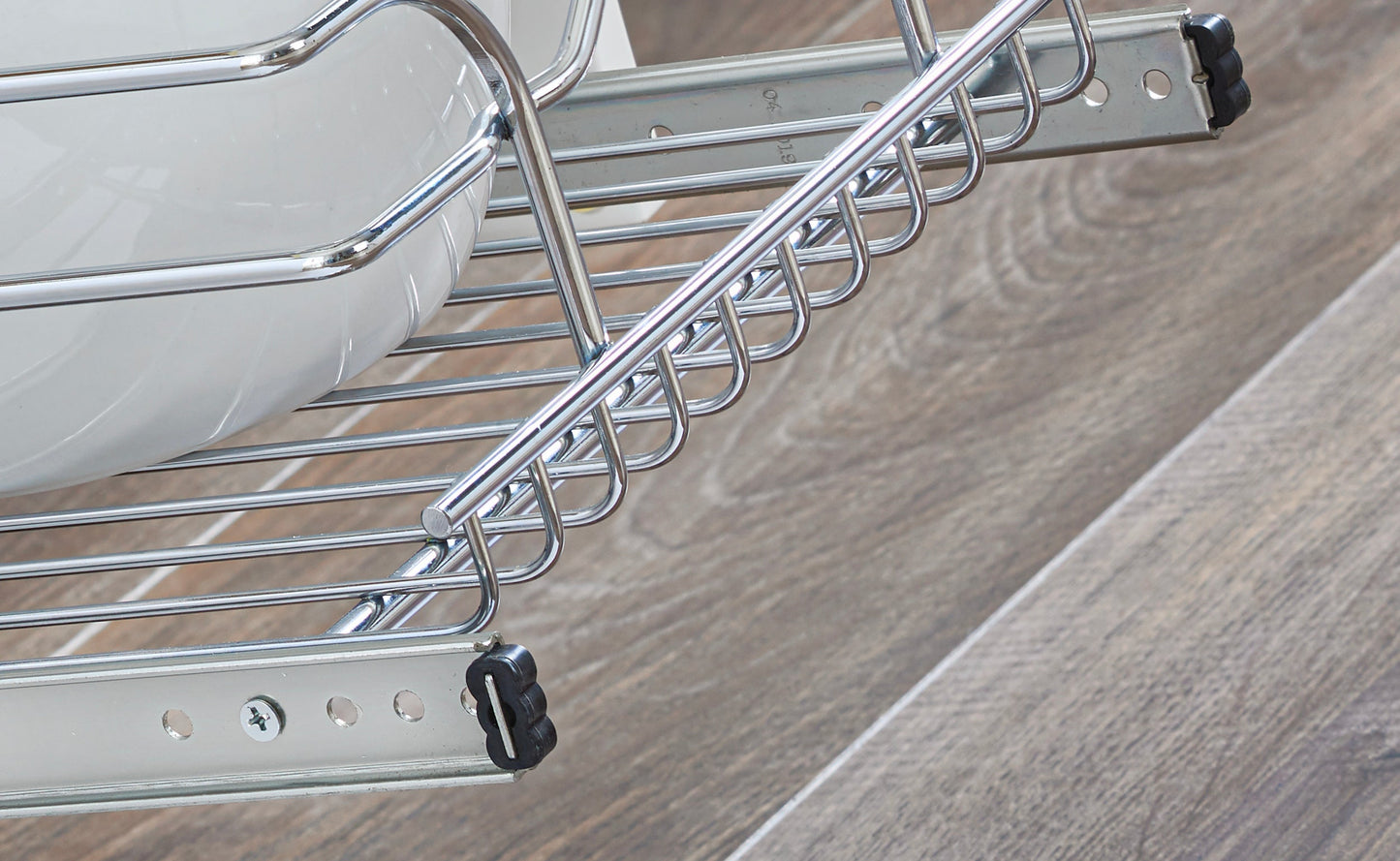 Rev-A-Shelf Pullout Basket Organizer for Kitchen or Vanity Cabinets, 21 x 20 In, 5WB1-2120CR-1