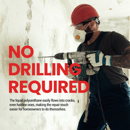 RadonSeal Concrete Foundation Crack DIY Repair Kit for Basement Wall Cracks