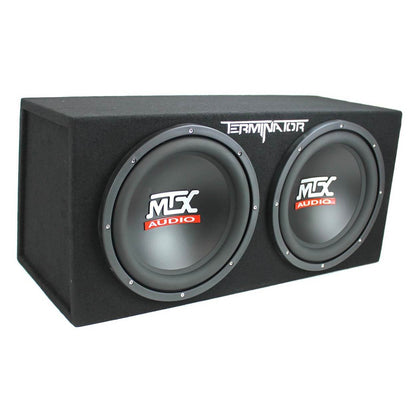 MTX TNE212D 12" 1200W Dual Loaded Car Subwoofer and Boss 1100W Amplifier w/  Kit - Find Fresh Goods