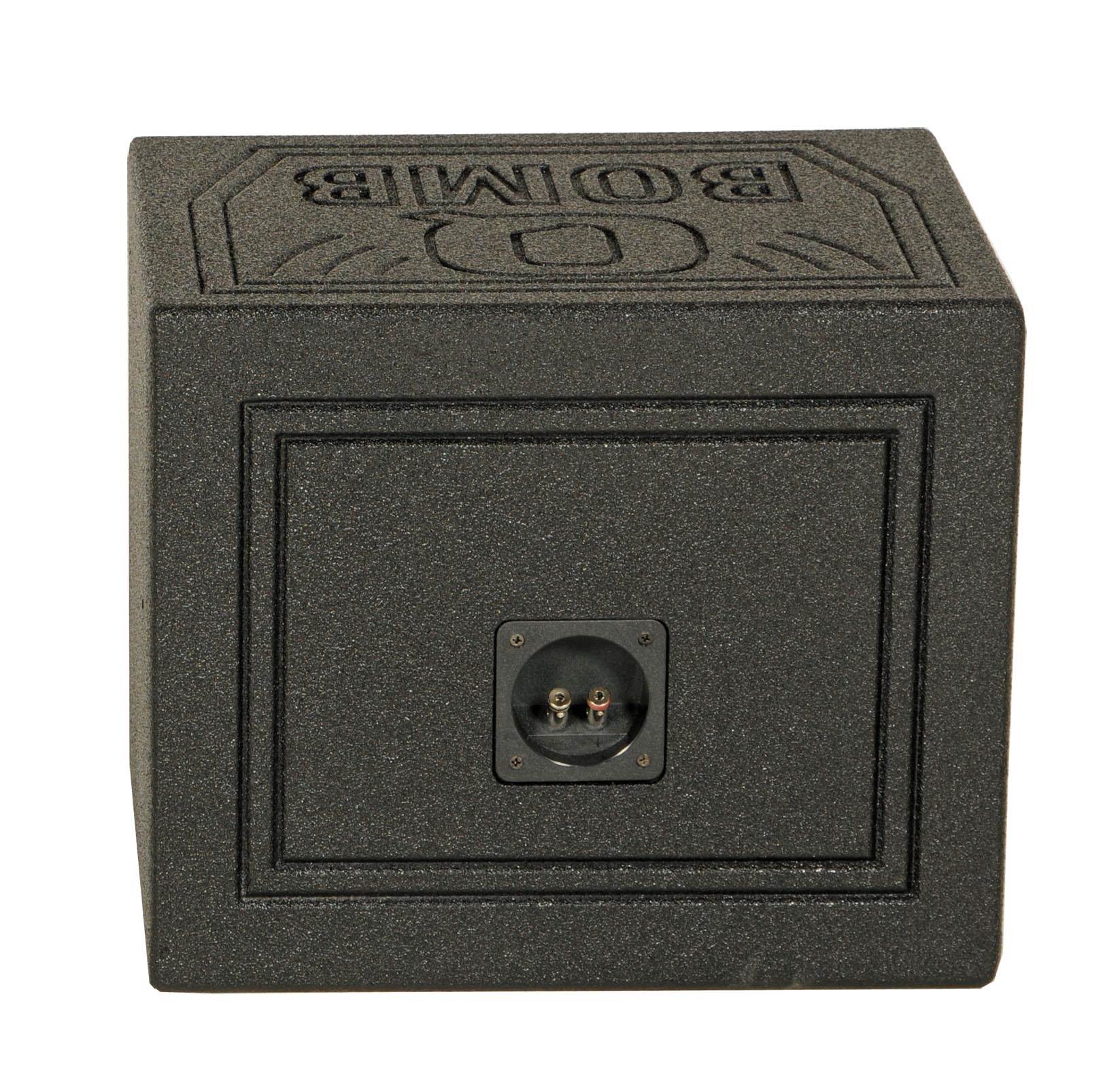 Q-POWER QBOMB 10" Sealed Car Subwoofer Sub Box Enclosure | QBOMB10S Single - Find Fresh Goods