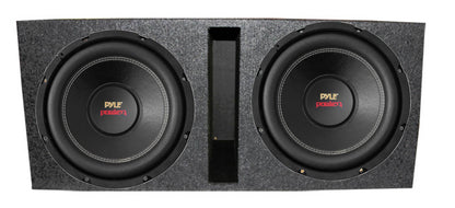 Pyle PLPW15D 15" 2000W 4-Ohm Car Subwoofer Pair & QBASS15 Dual Ported Enclosure - Find Fresh Goods