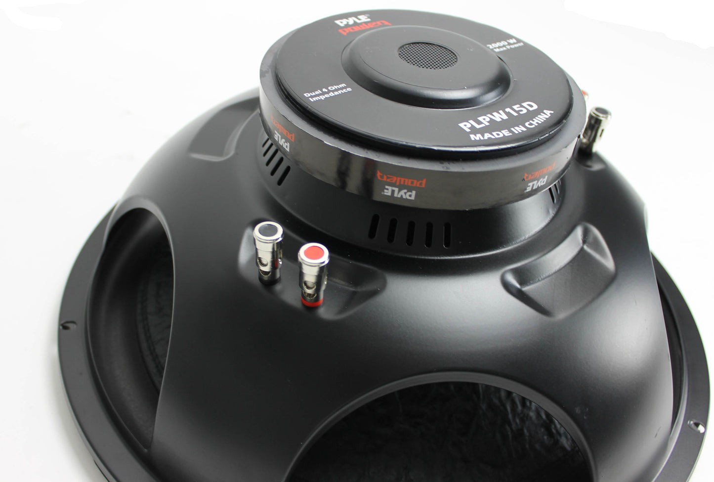 Pyle PLPW15D 15" 2000W 4-Ohm Car Subwoofer Pair & QBASS15 Dual Ported Enclosure - Find Fresh Goods