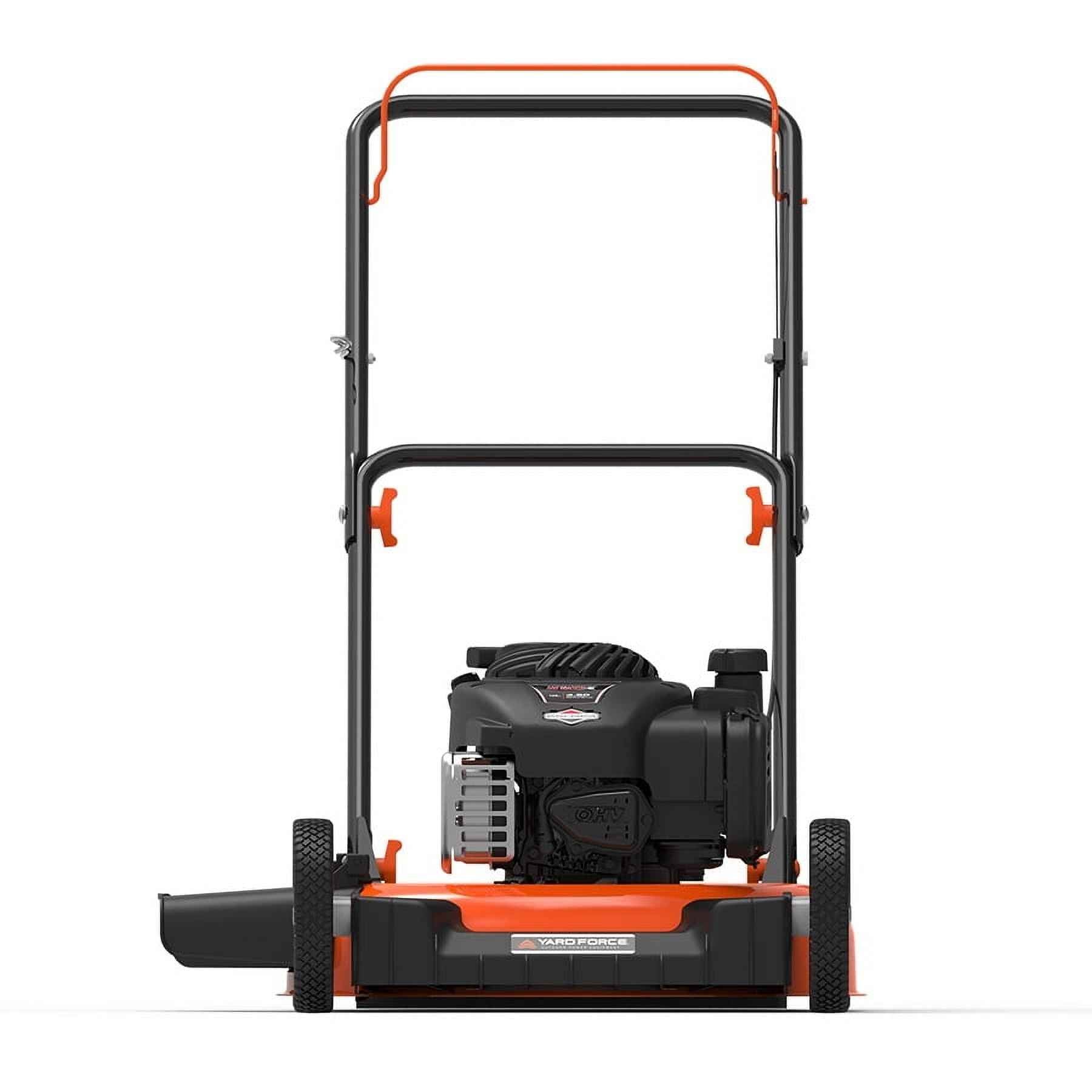 Yard Force YF21-SD-TW 21" Gas Lawn Mower, 125cc Made in the USA Briggs & Stratton® e450 engine,  Adjustable Cutting Heights, 20" Cutting Path, 7" Wheels, TCI Ignition 2-year warranty