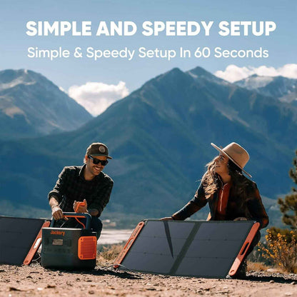 Jackery Solar Panel 100W Portable Solar Panel for Explorer 240/300/500/1000/1500 Power Station, (Solar Panel Only)