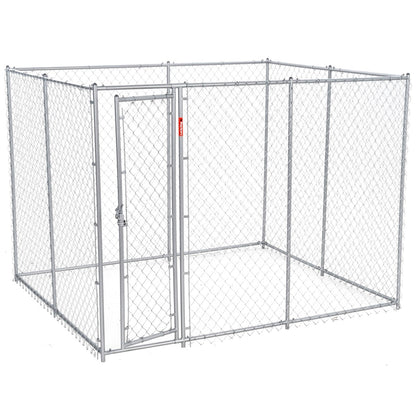 Lucky Dog Adjustable 10' x 5' x 6' Heavy Duty Chain Link Dog Kennel Enclosure