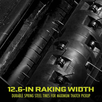 Sun Joe 12 Amp Electric Dethatcher and Scarifier with 8 Gallon Bag