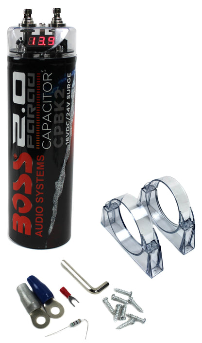 Planet Audio AC15001M 1500W MONO Car Amplifier+ 2.0 Farad Capacitor + Amp Kit - Find Fresh Goods