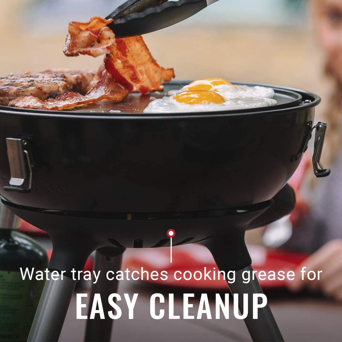 4-in-1 Portable Propane Gas Camping Stove, 1 Burner