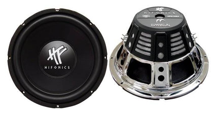 HIFONICS 12" 1600W Car Audio Subwoofer Speaker, 2 Pack & QPower Ported Enclosure - Find Fresh Goods