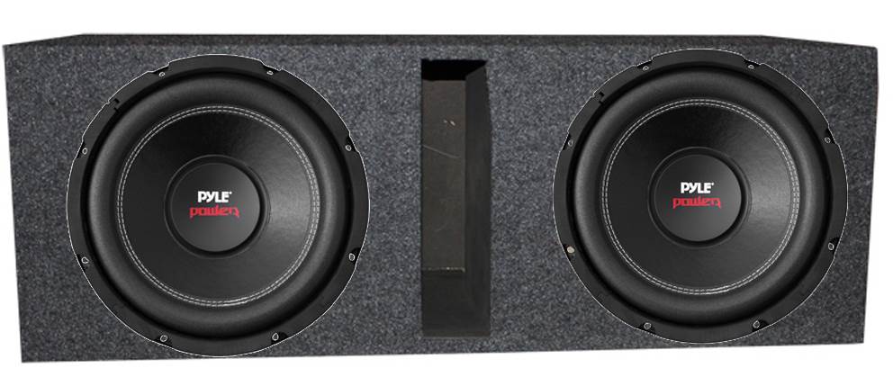 2) Pyle PLPW10D 10" 2000W Car Subwoofer Audio Subs DVC 4 Ohm + Ported Vented Box - Find Fresh Goods