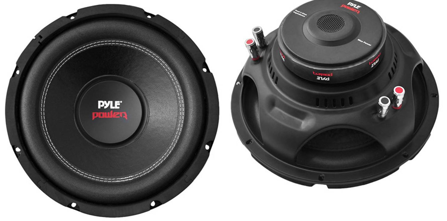 2) Pyle PLPW10D 10" 2000W Car Subwoofer Audio Subs DVC 4 Ohm + Ported Vented Box - Find Fresh Goods
