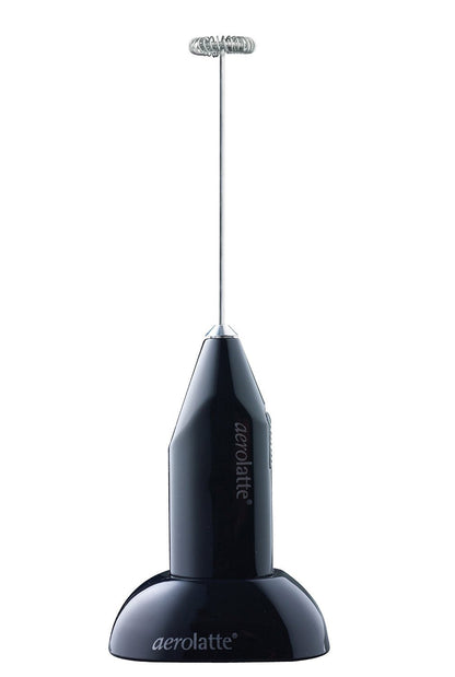 Aerolatte Electric Hand Held Milk Frother with Stand – Black