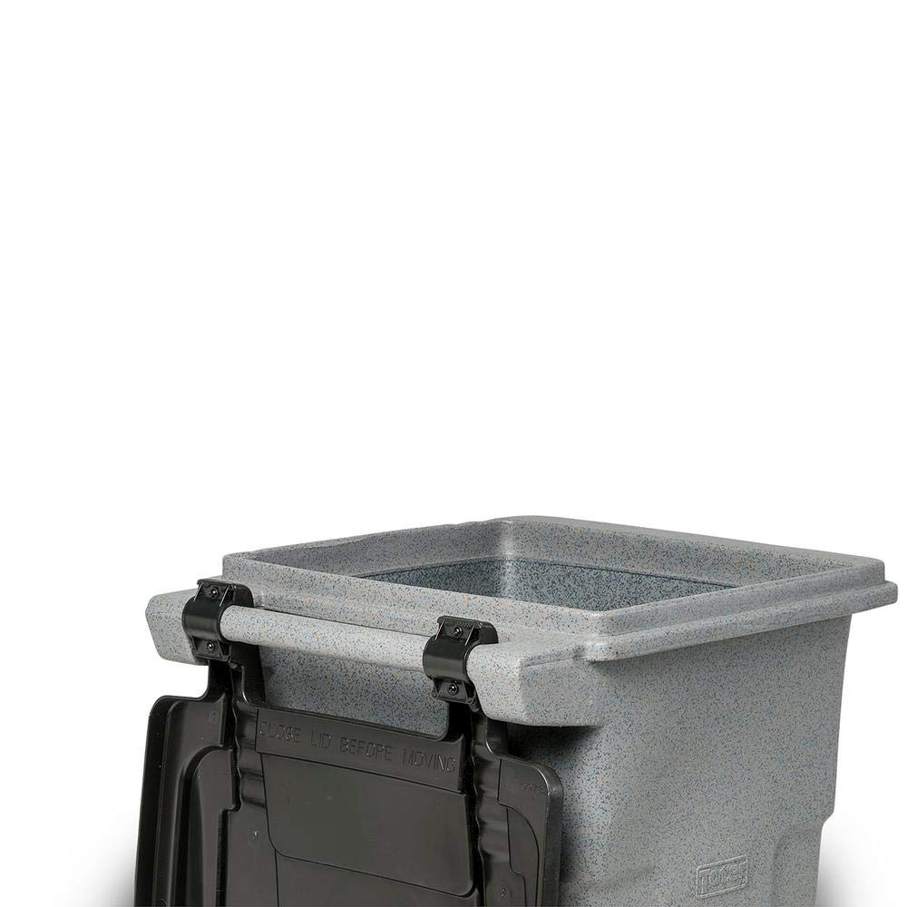 Toter Trash Can Graystone with Wheels and Lid, 32 Gallon