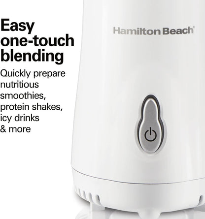 Hamilton Beach Single-Serve Personal Blender – White – 14oz