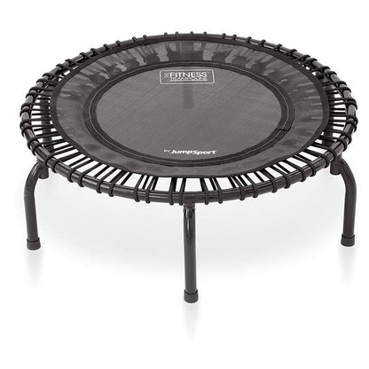 JumpSport 220 Fitness Rebounder Mini Trampoline & Handle Bar Accessory, Black