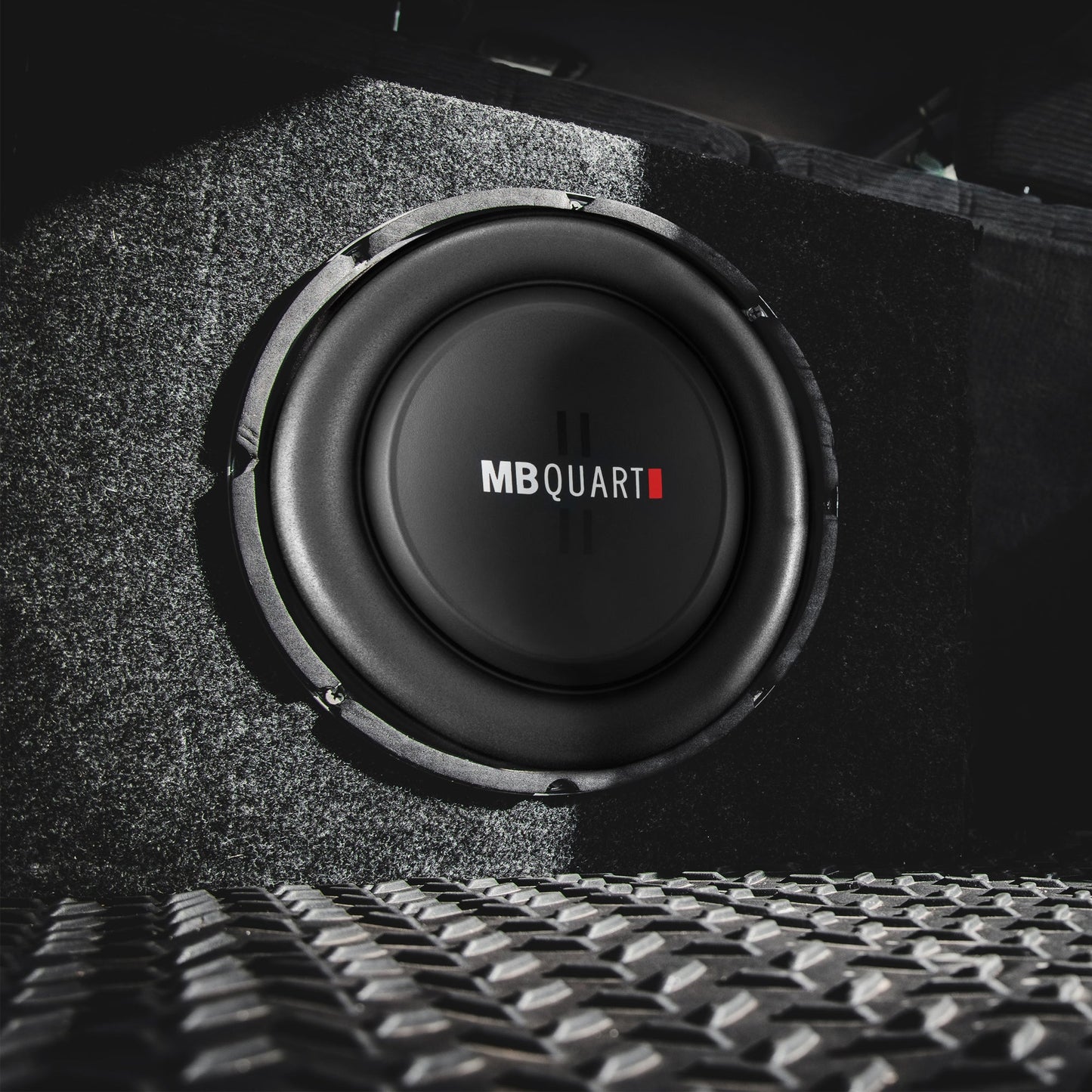 MB Quart DS1-204 400 Watt 8 Inch Shallow Slim DVC 4 Ohm Car Sub, Single Speaker - Find Fresh Goods