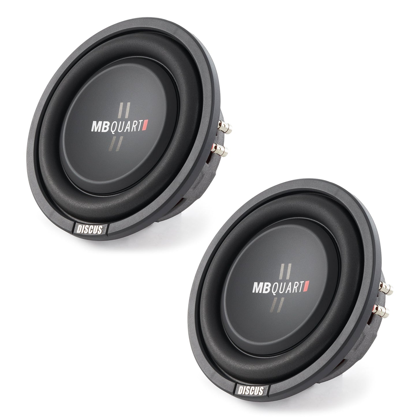 MB Quart DS1-204 400 Watt 8 Inch Shallow DVC 4 Ohm Car Subwoofer Speaker Pair - Find Fresh Goods