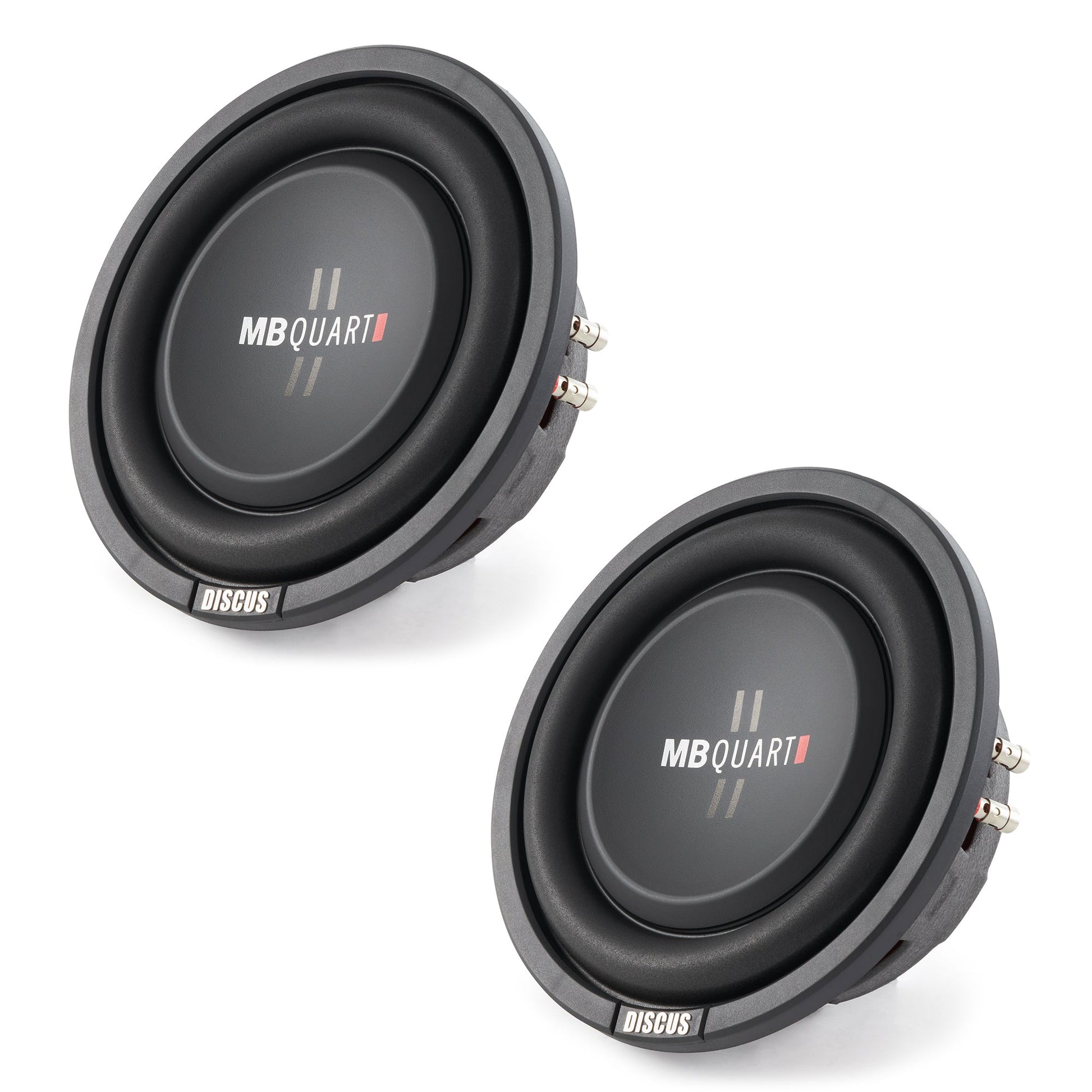 MB Quart DS1-204 400 Watt 8 Inch Shallow DVC 4 Ohm Car Subwoofer Speaker Pair - Find Fresh Goods