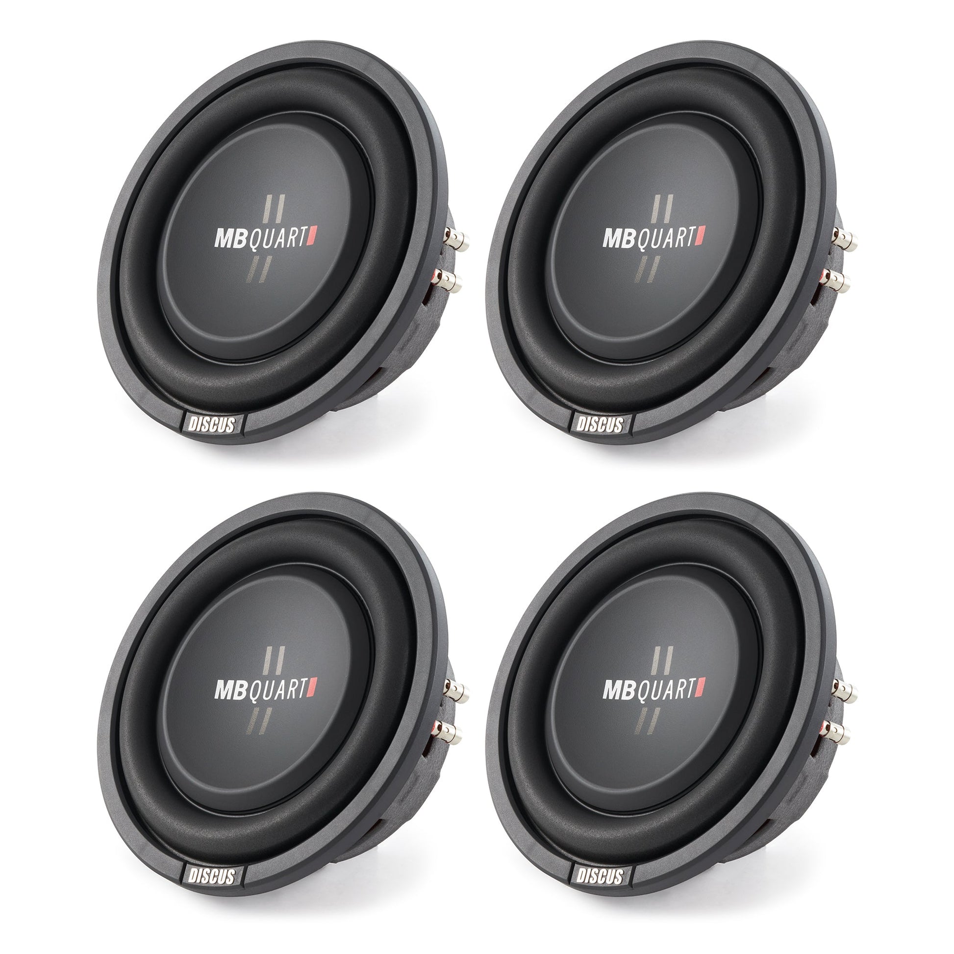 MB Quart DS1-204 400 Watt 8 Inch Shallow Slim Subs DVC Car Subwoofers (Set of 4) - Find Fresh Goods