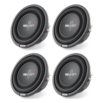 MB Quart DS1-204 400 Watt 8 Inch Shallow Slim Subs DVC Car Subwoofers (Set of 4) - Find Fresh Goods