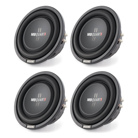 MB Quart DS1-204 400 Watt 8 Inch Shallow Slim Subs DVC Car Subwoofers (Set of 4) - Find Fresh Goods