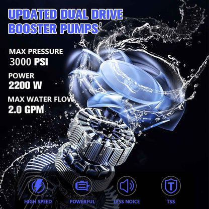 YouYeap 3000 PSI Electric Pressure Washer 2.0 GPM for Household, Great for Cars, Patios, Siding, Driveways