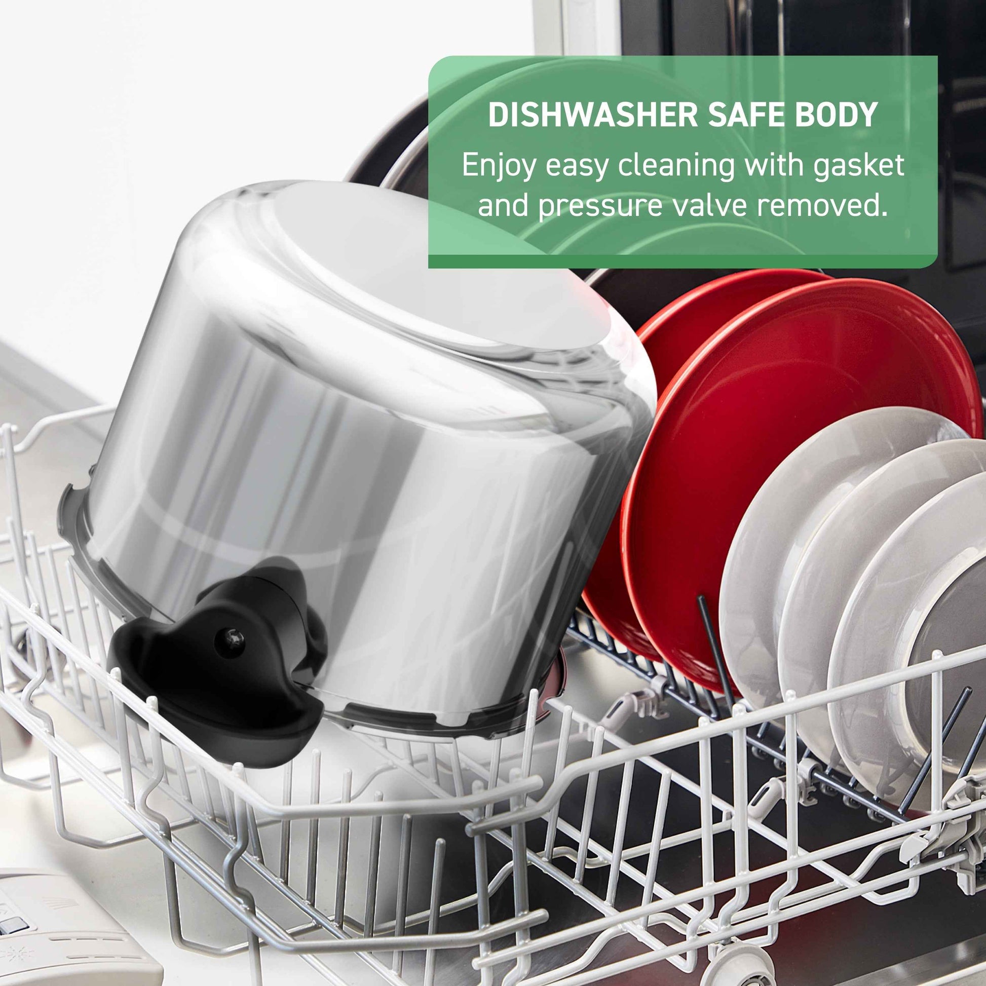 T-fal Clipso Stainless Steel 6.3 Qt Pressure Cooker, Silver