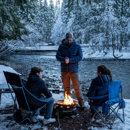 Flame King 19-inch Portable Smokeless Propane Fire Pit with Self-Igniter, 58,000 BTU