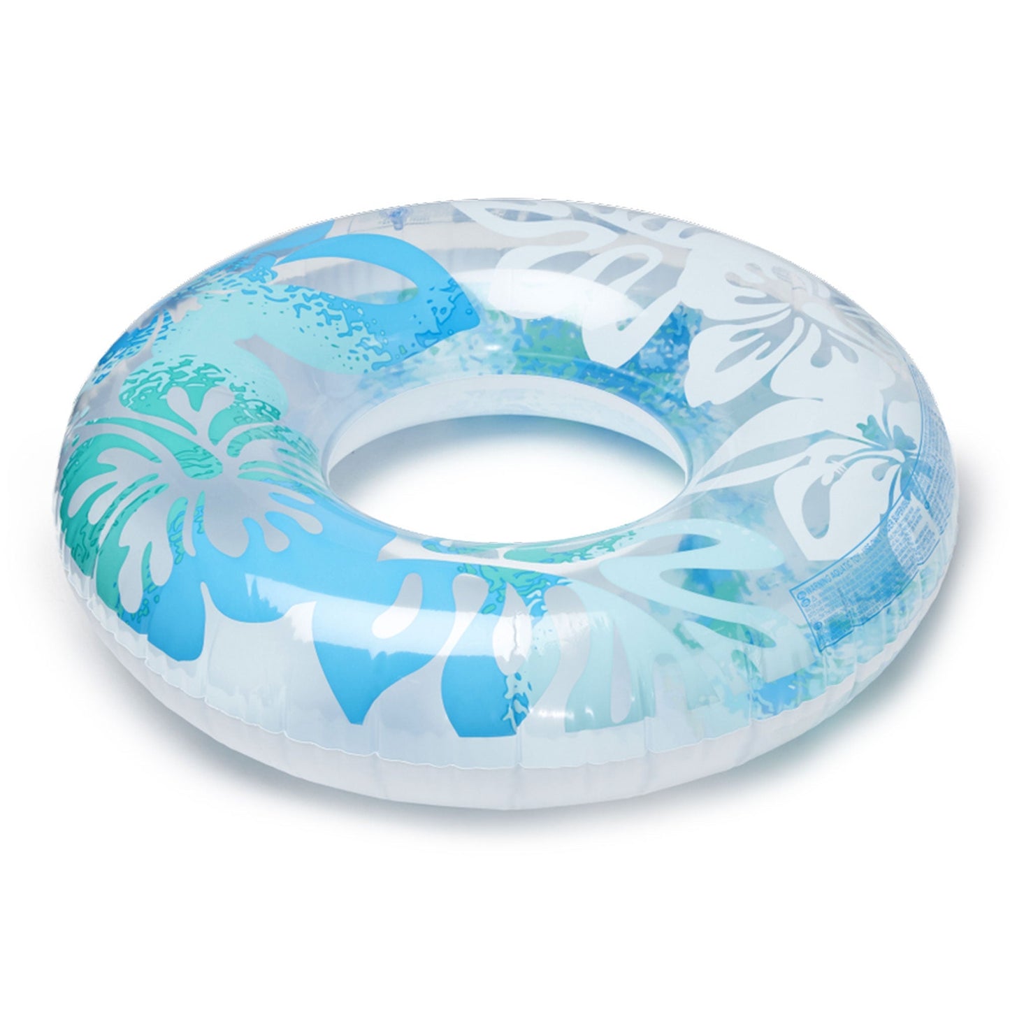 Intex 36 Inch Colorful Transparent Inflatable Swimming Pool Single Ring Float