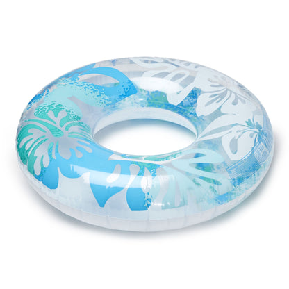 Intex 36 Inch Colorful Transparent Inflatable Swimming Pool Single Ring Float