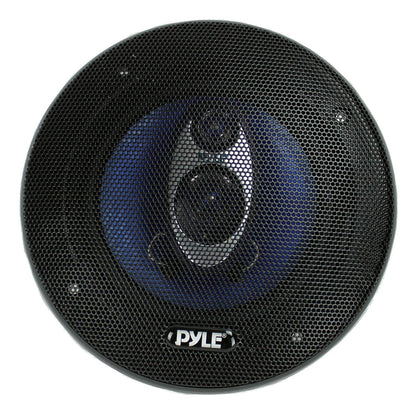 Pyle PL53BL 5.25" 200W 3-Way Car Audio Triaxial Speakers Stereo Blue (Pair) - Find Fresh Goods