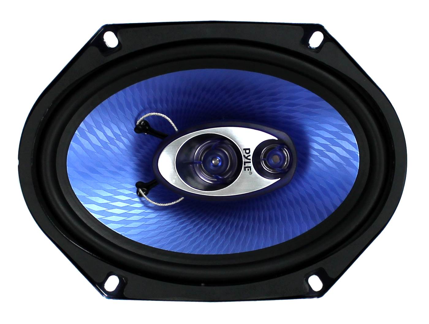 Pyle PL683BL 6x8" 360 Watt 3-Way Car Coaxial Audio Speakers Stereo, Blue (Pair) - Find Fresh Goods