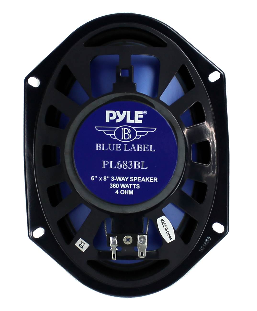 Pyle PL683BL 6x8" 360 Watt 3-Way Car Coaxial Audio Speakers Stereo, Blue (Pair) - Find Fresh Goods