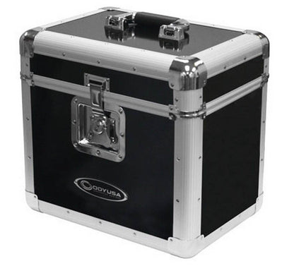 Odyssey KROM Series Record Utility Case for 70 12" Vinyl Records & LPs, Silver