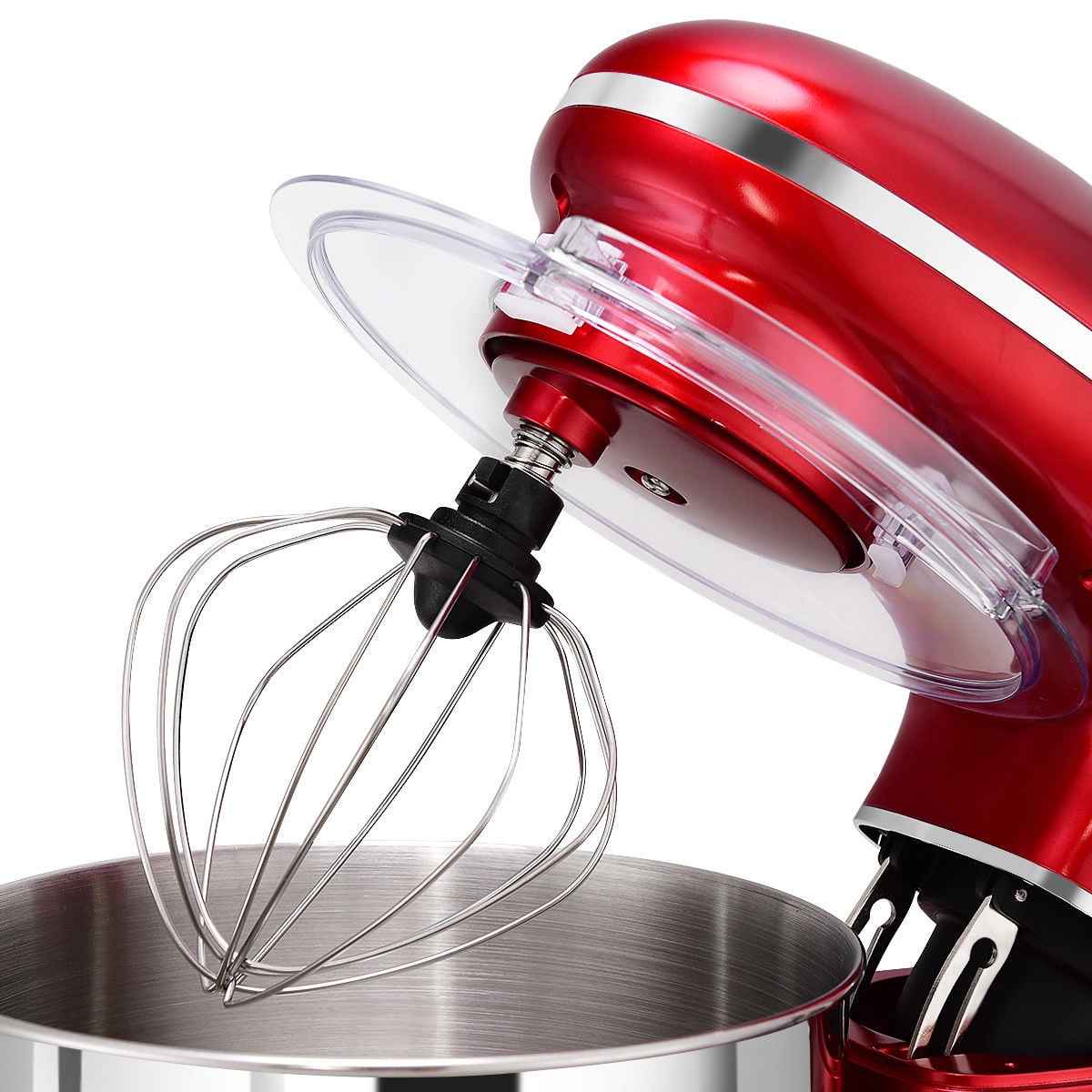 Costway Electric Food Stand Mixer 6 Speed 6.3Qt 660W Tilt-Head Stainless Steel Bowl