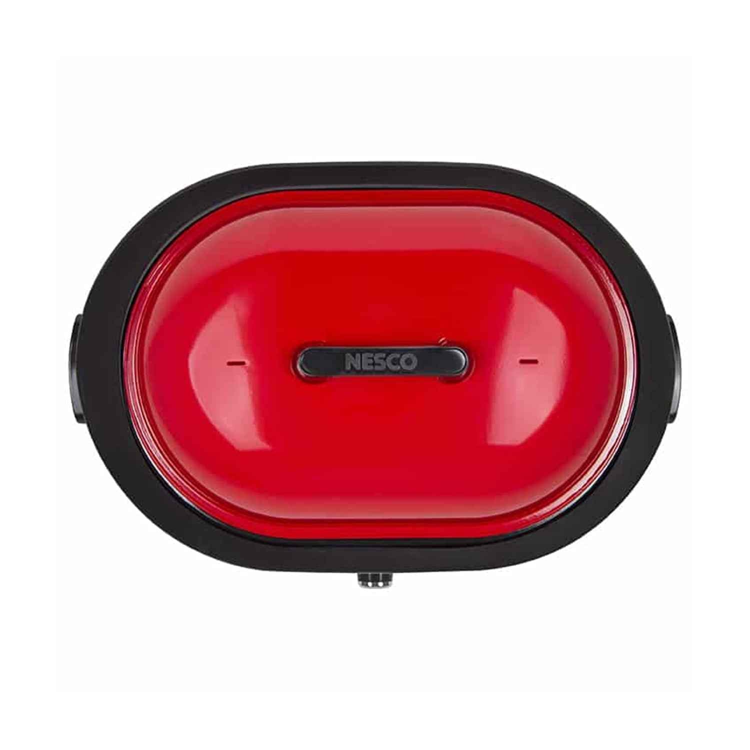 NESCO 18-Qt 1,450-Watt Roaster with Porcelain Cookwell, Chrome Red