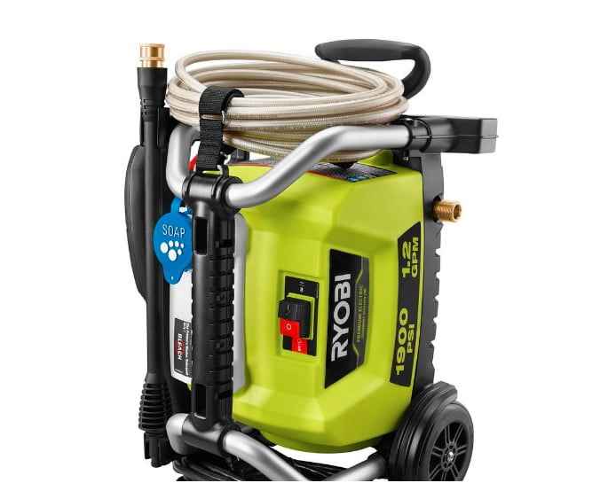 RYOBI RY1419MTVNM 1900 PSI 1.2 GPM Cold Water Wheeled Electric Pressure Washer