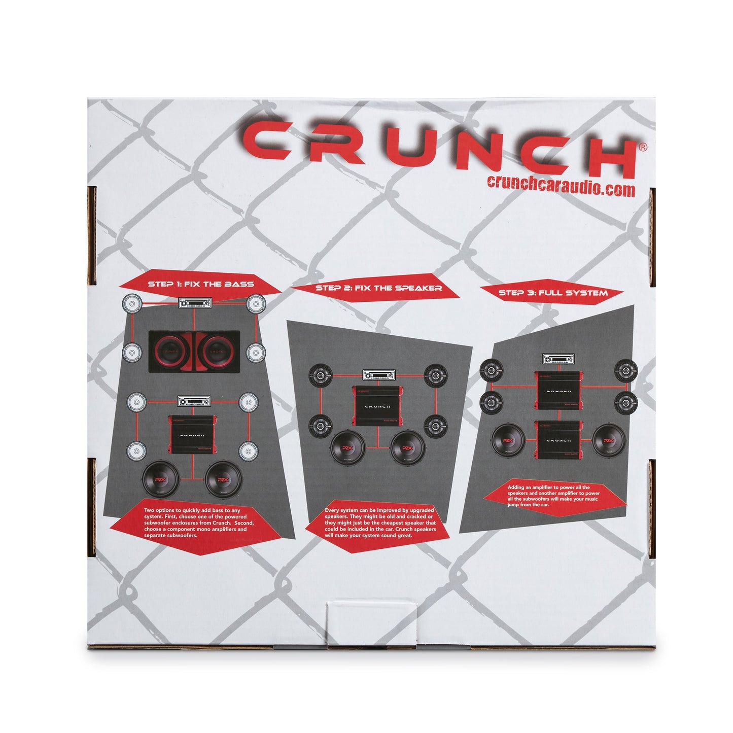 Crunch PX-1000.2 2 Channel 1000W Car Stereo Amplifier + Amp Wiring Kit (2 Pack) - Find Fresh Goods